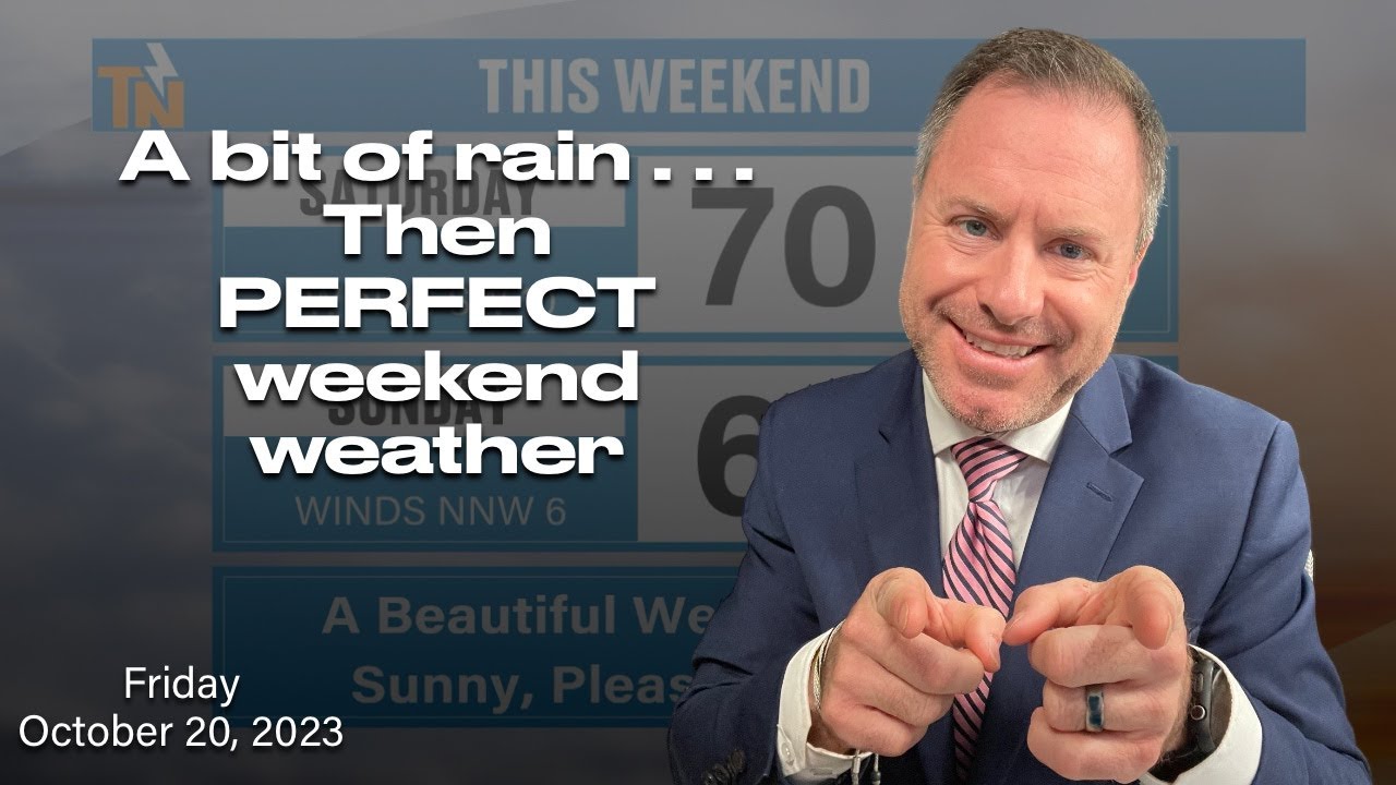 Scattered Showers Today, Perfect Weather This Weekend - Friday, October 20, 2023