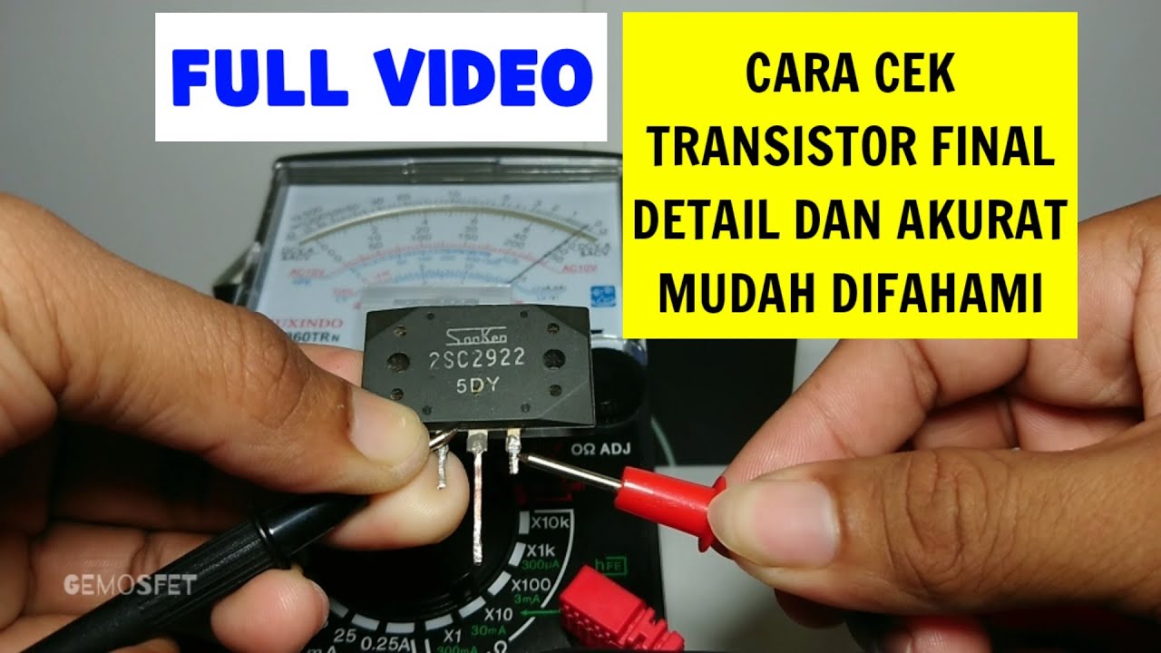 Cara Cek Transistor Final Amplifier