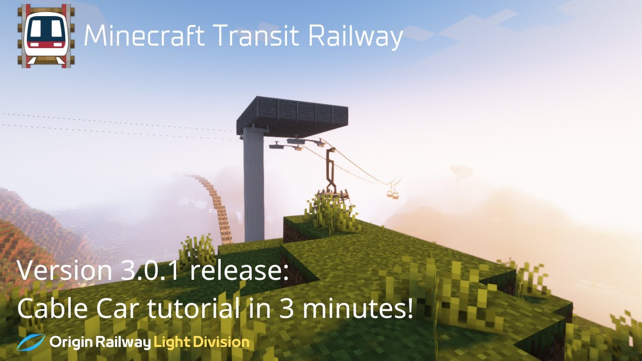 Minecraft Transit Railway - Cable Car Tutorial