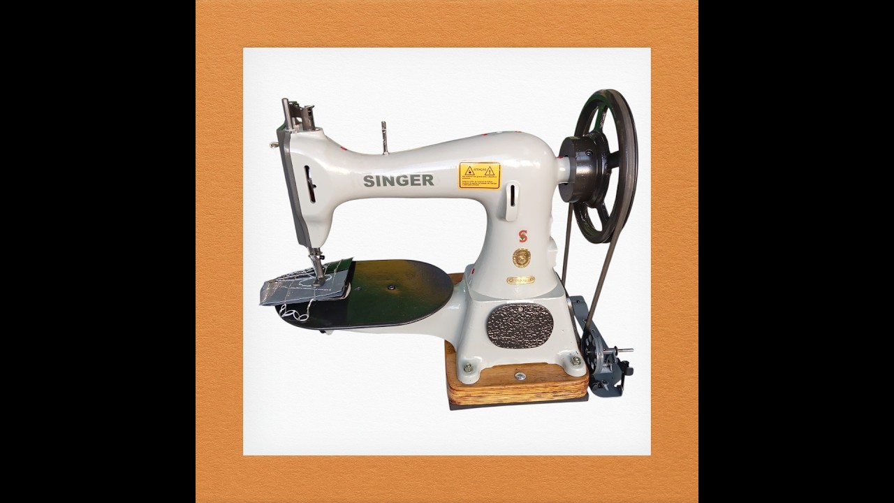 Máquina de costura ponto louco Singer 45k76 para remendos tipo costura livre restaurada pela Kiriel 