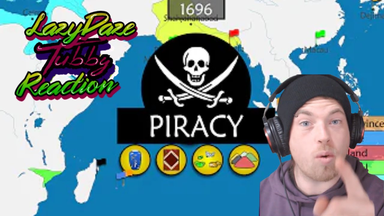 HISTORY FANS REACTION -THE HISTORY OF PIRACY - SUMMARY ON A MAP