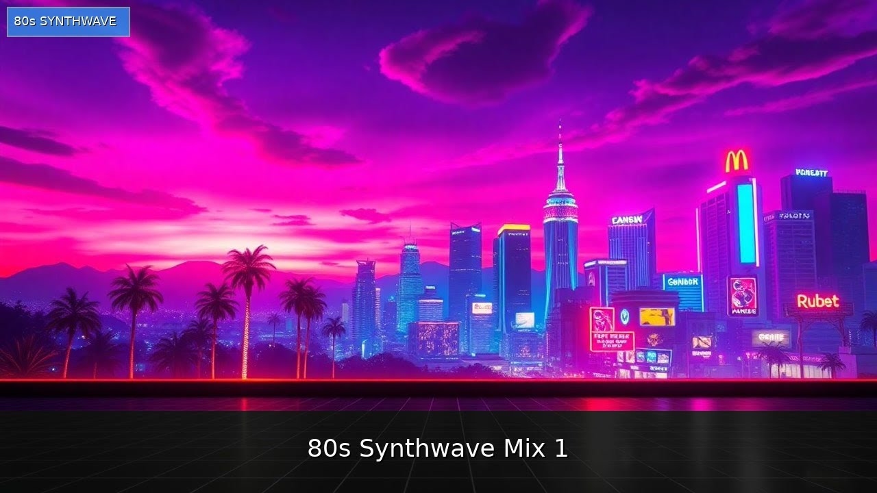 🌆 Neon Dreams in a Pixelated City | 1 Hour Nostalgic Synthwave Mix