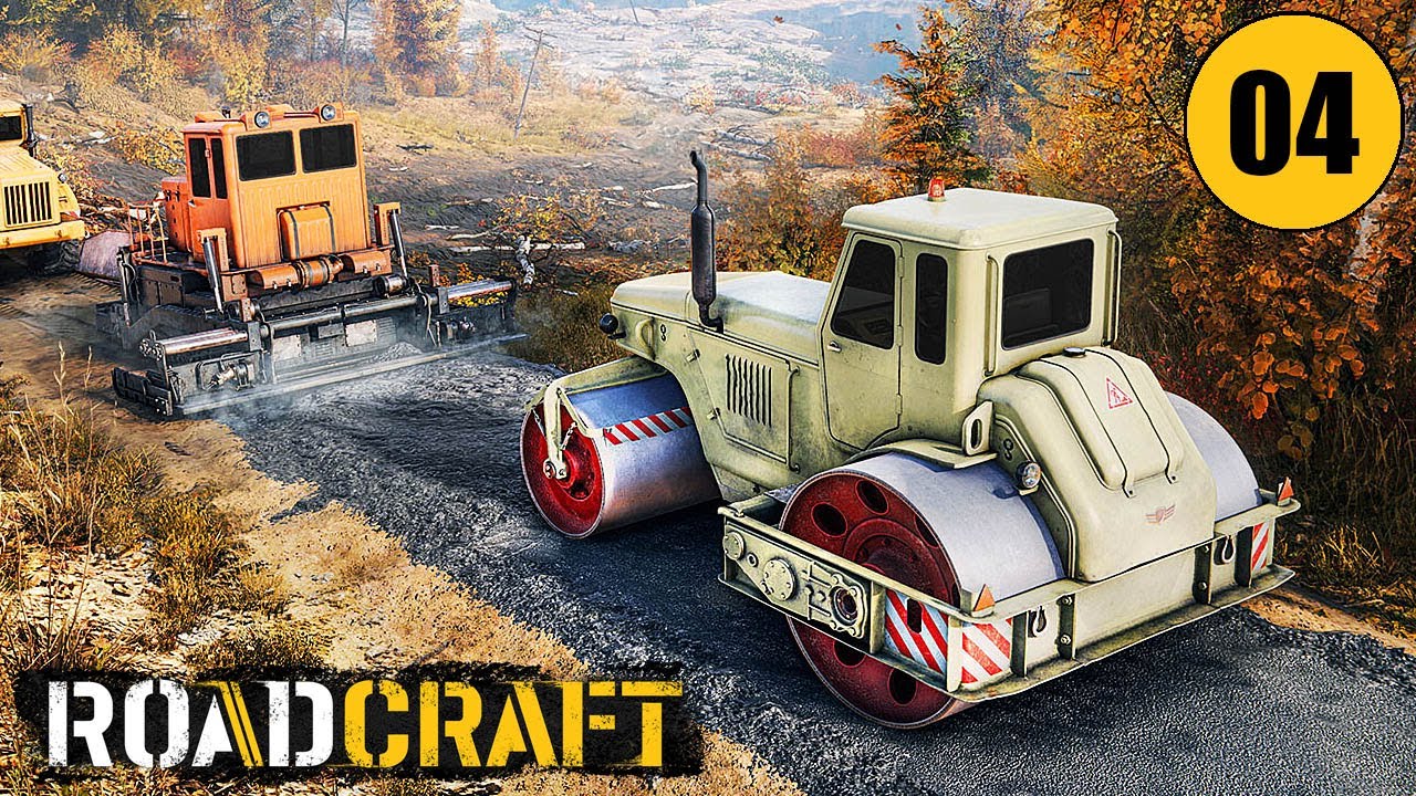 Строительство моста и укладка асфальта. RoadCraft #04