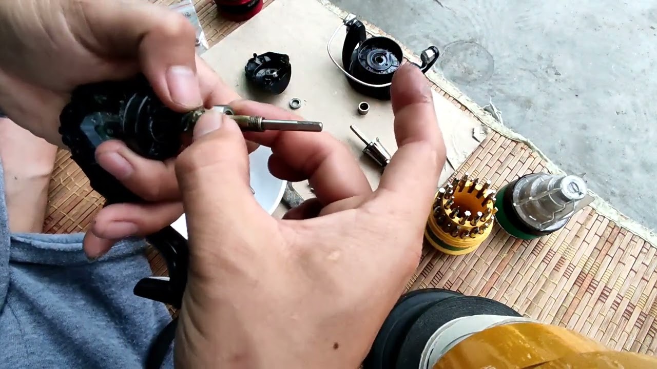 cách vệ sinh máy câu sienna , tháo lắp chống trả ngược và độ vòng bi
