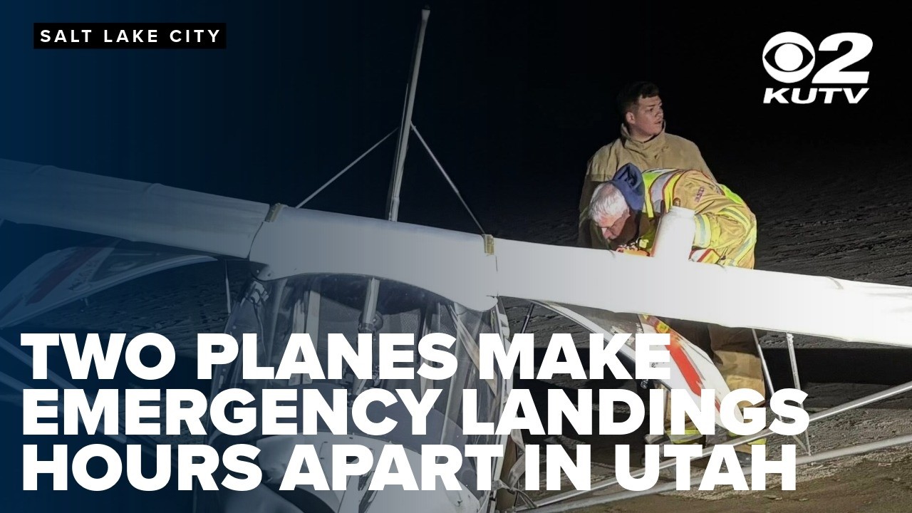 Two planes make emergency landings hours apart in Utah