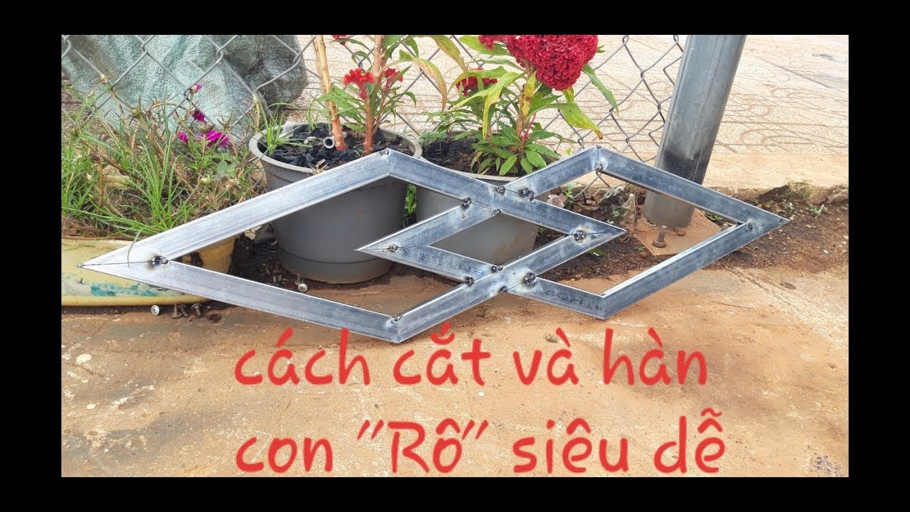 Cách cắt con Rô sắt đơn giản. Chính xác