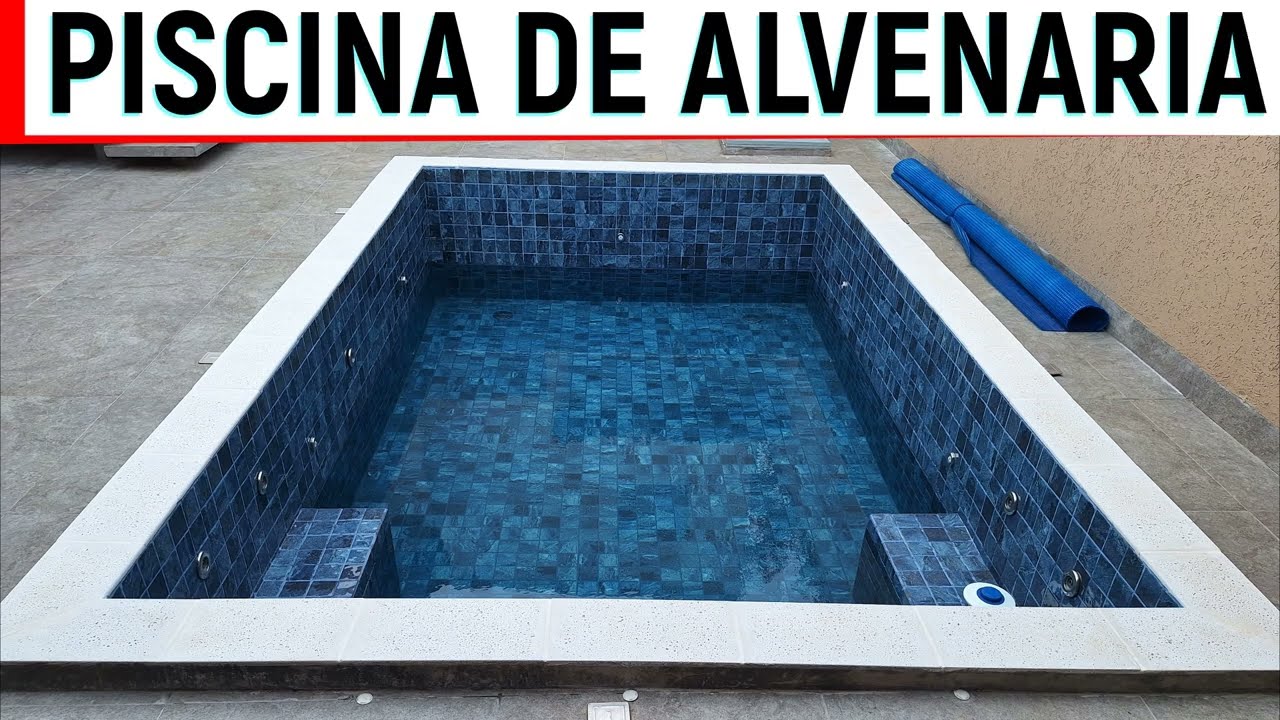 PISCINA DE ALVENARIA PASO A PASSO EM TIME LAPSE