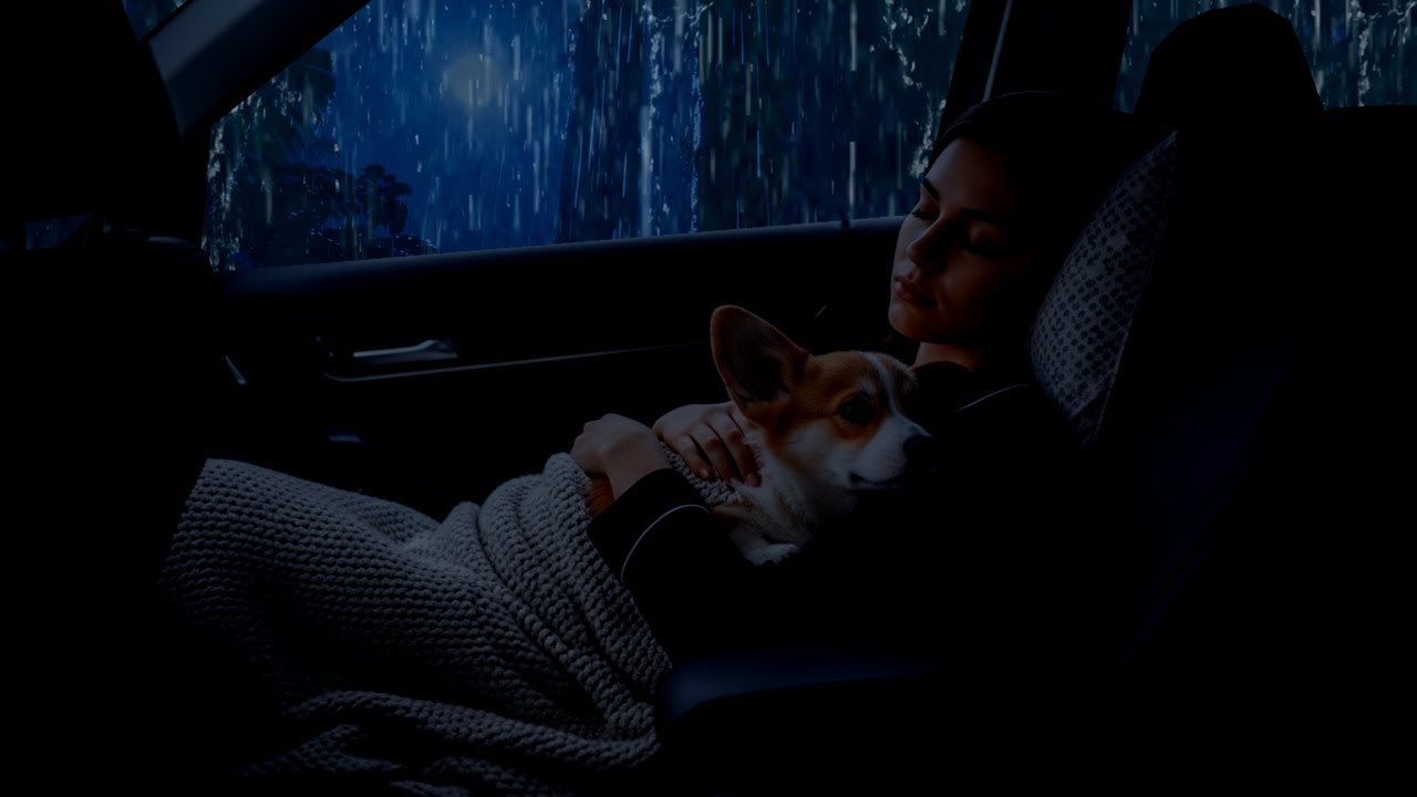 Overnight in the car during heavy rain | Stop Overthinking Tonight with Heavy Rain