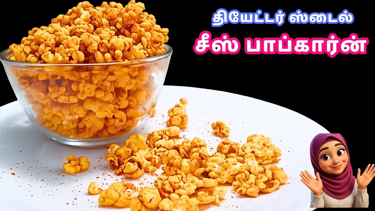 Cheese Popcorn Recipe | Theatre Style Cheesy Snack at Home