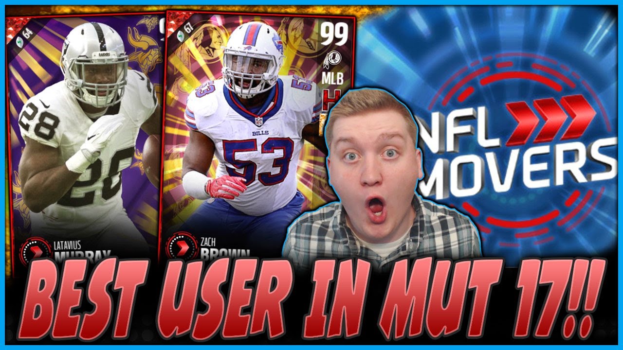 99 ZACH BROWN! INSANE USER!! | NEW NFL MOVERS! | MUT 17 PACK OPENING