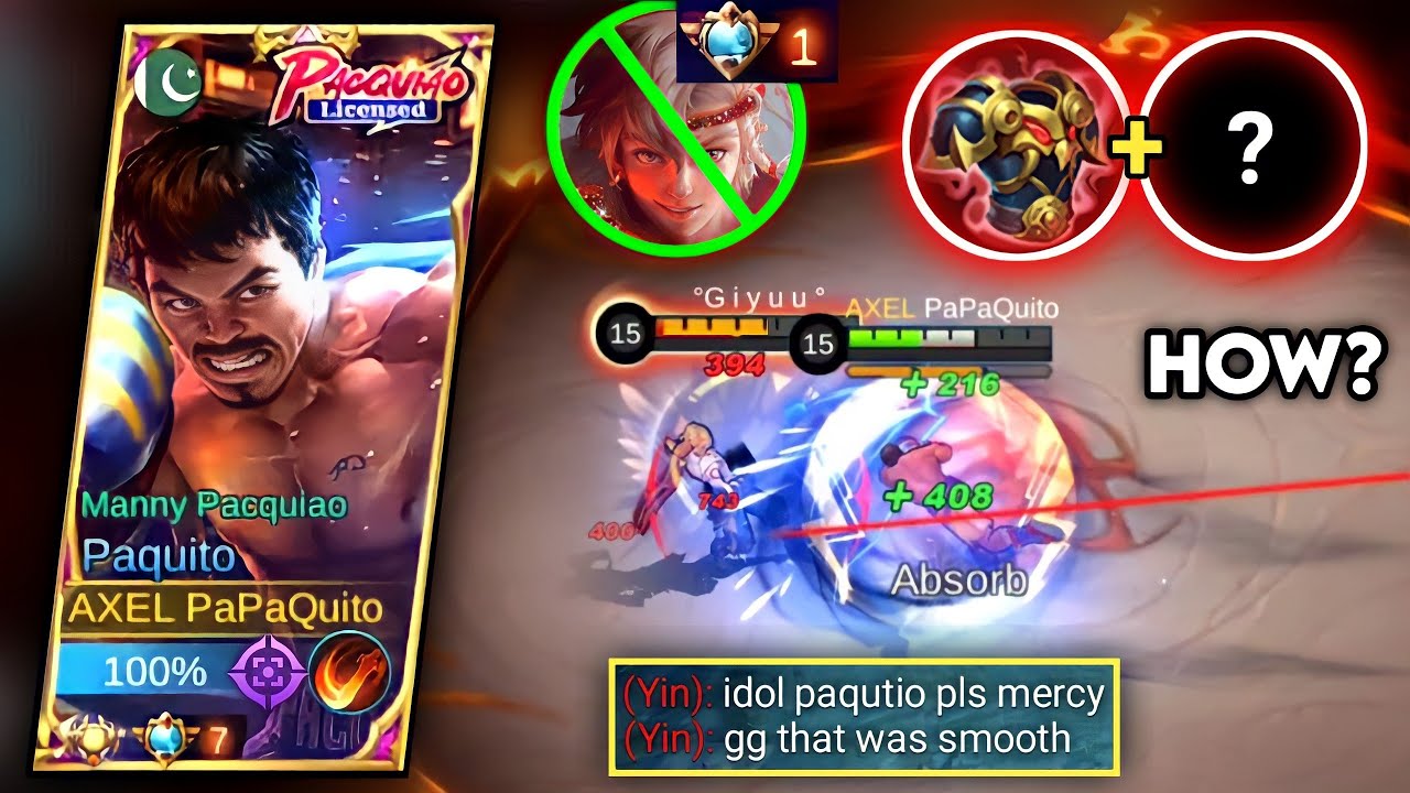 HOW TO COUNTER YIN USING PAQUITO IN SIDELANE | PAQUITO VS YIN | PAQUITO GAMEPLAY | MLBB
