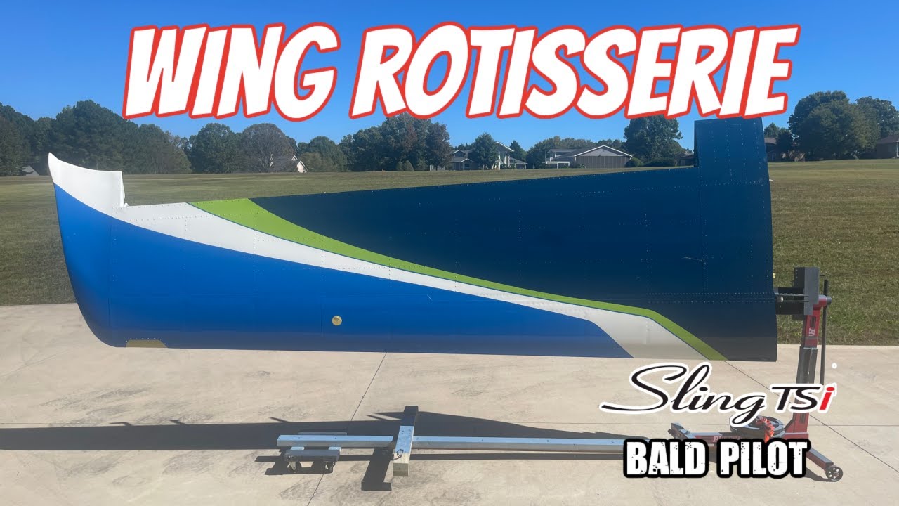 Airplane Wing on a Rotisserie !   [ Sling TSi Build ]