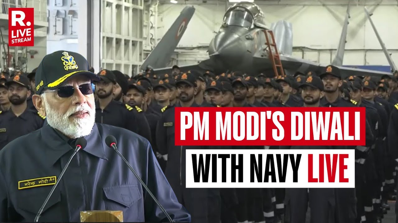 PM Modi LIVE: PM Celebrates & Interacts With Navy Personnel On INS Vikrant On The Occasion Of Diwali