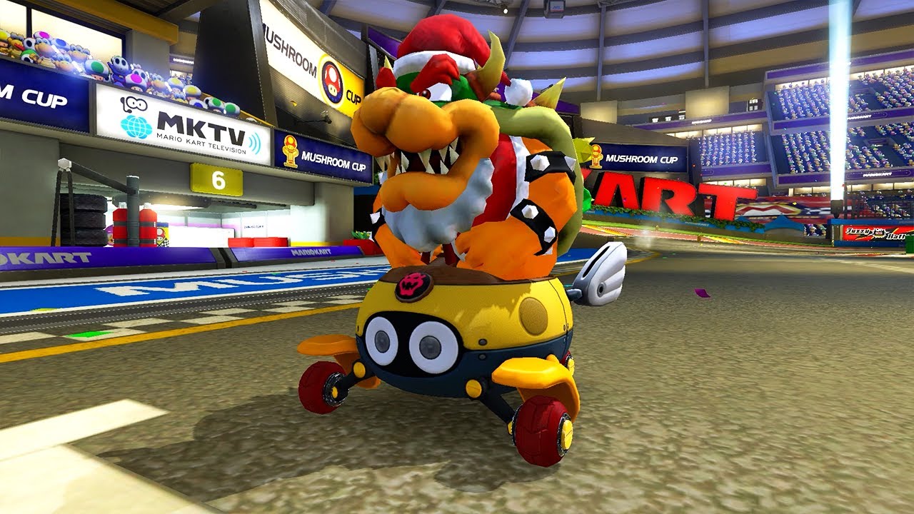 Mario Kart 8 Deluxe - Santa Bowser (Mushroom Cup)