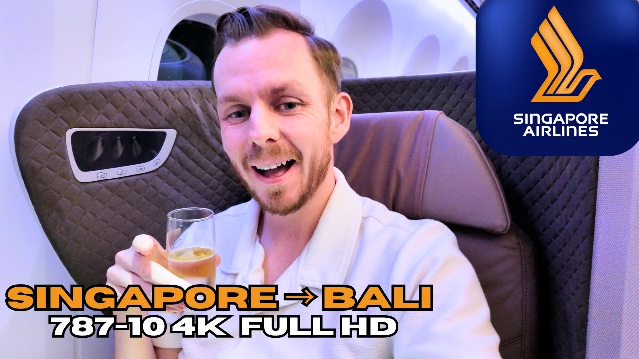 Singapore Airlines 787 Business Class Review | Singapore to Bali 2025 4K Full HD Trip Report