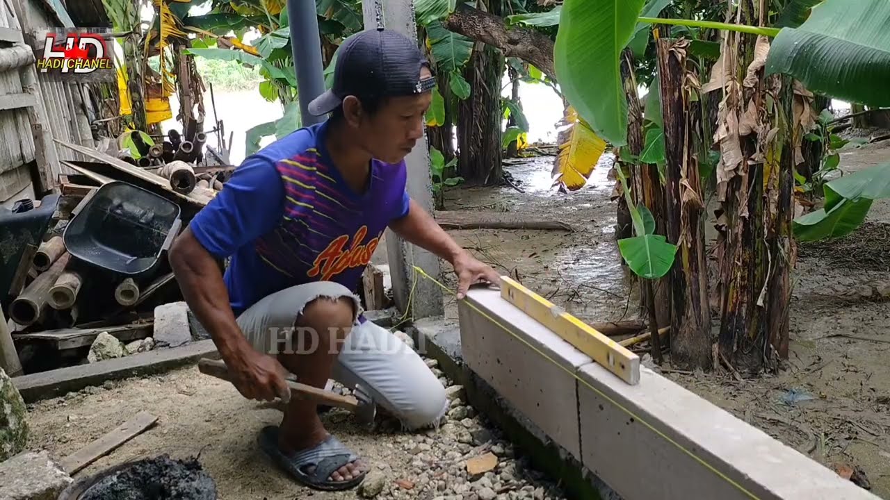 cara mudah pasang bata hebel/ringan hemat biaya