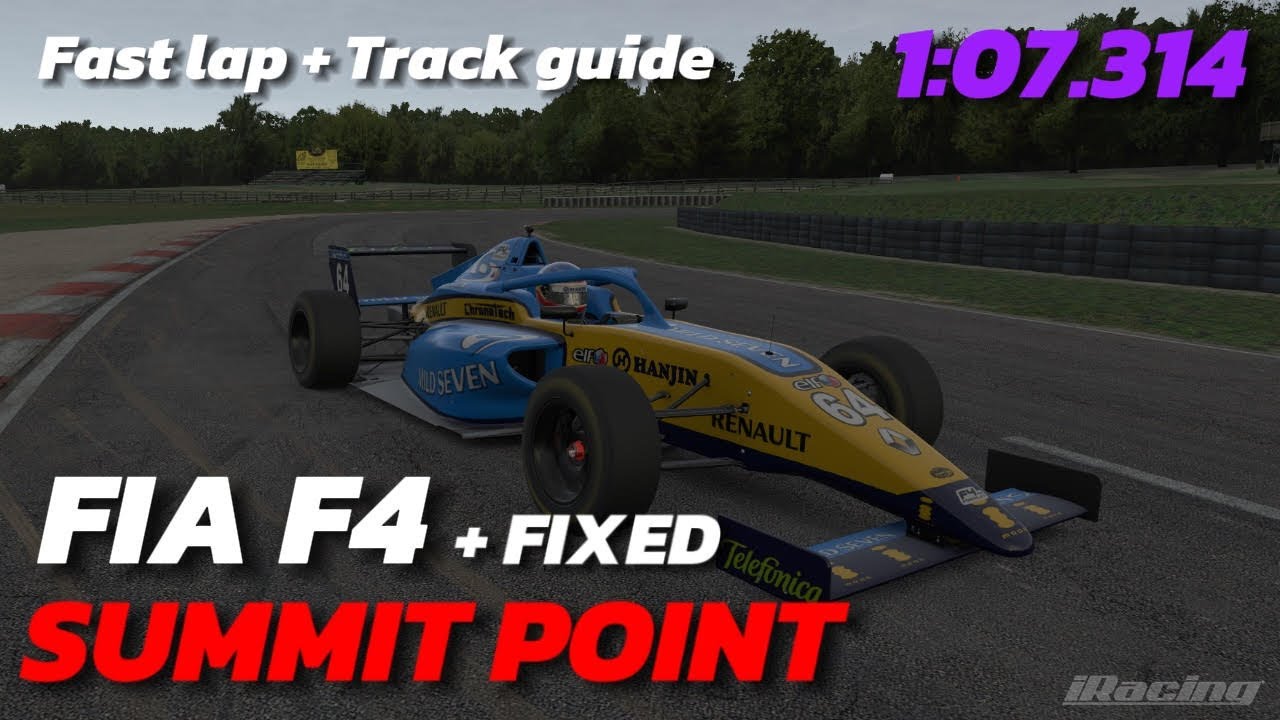 iRacing F4 Summit Point Guide, 1:07.314 (ИСПРАВЛЕНО)
