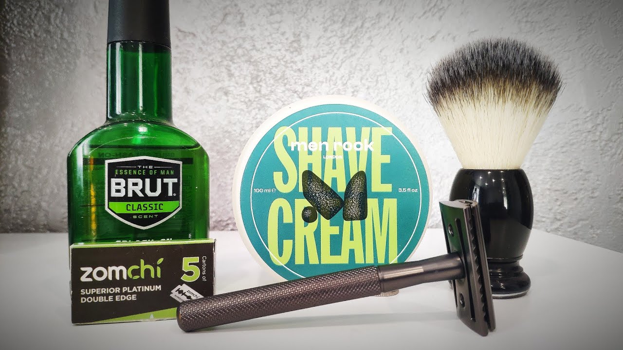 Бритьё № 233 Zomchi razor | MenRock | Brut | Pearl