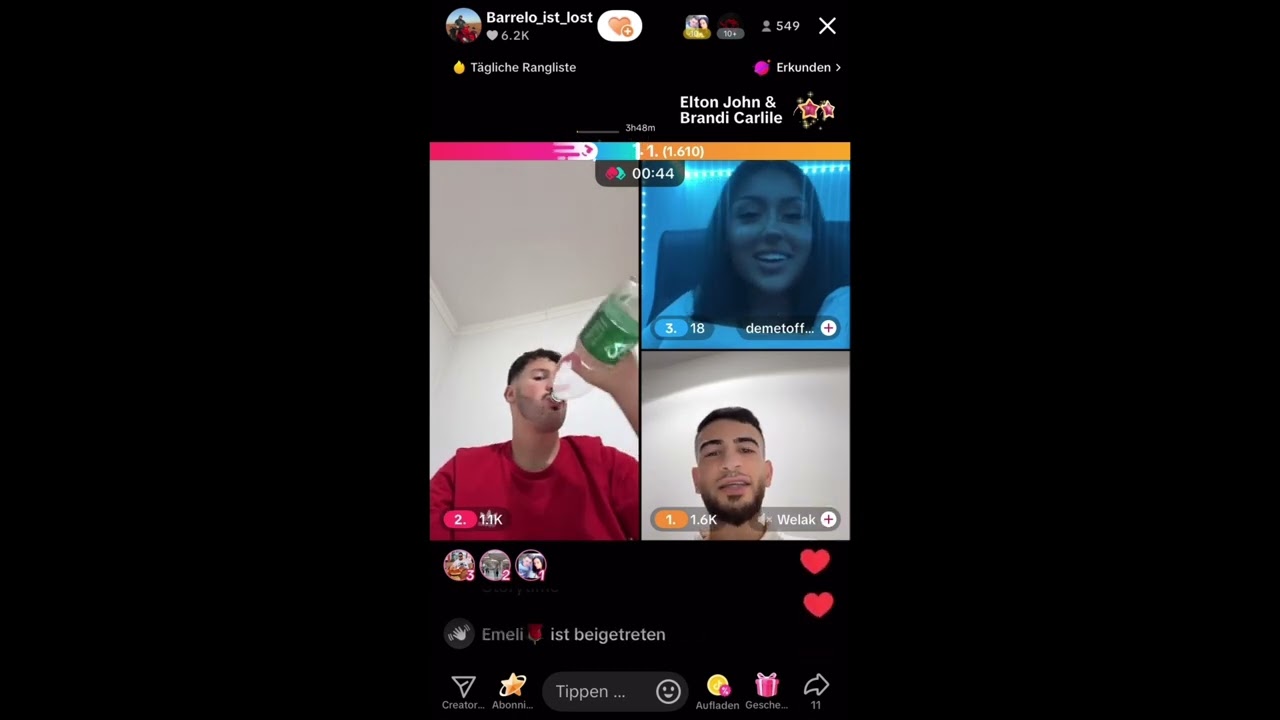 🚫 Barello Show XL 🤯 #tiktok #live #barello #fitna #match #dubai