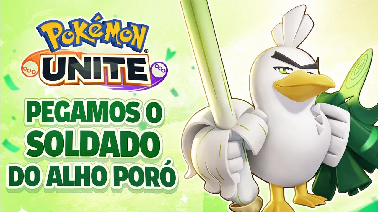 Sirfetch’d Pokémon Unite Pegamos o Soldado do Alho Poró
