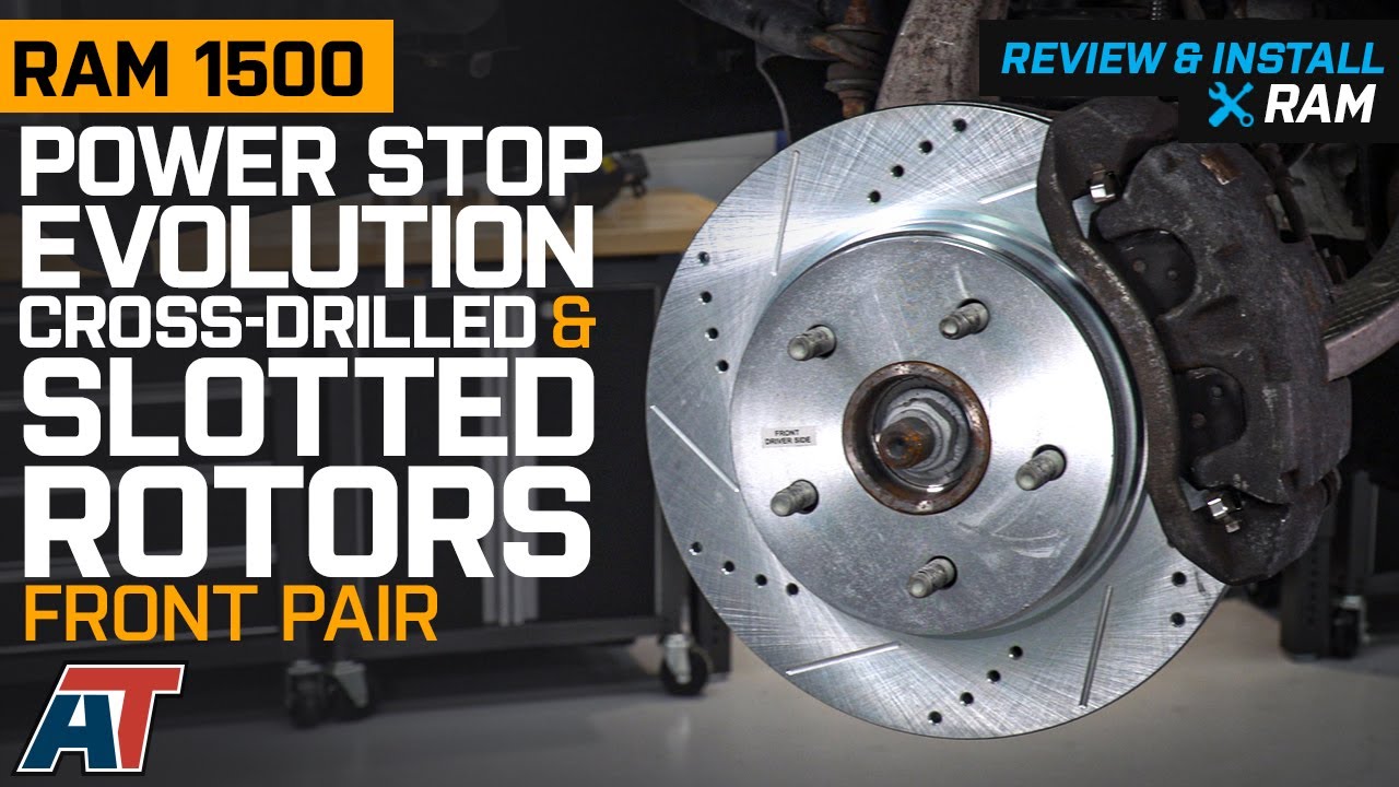 2002-2018 RAM 1500 Power Stop Evolution Cross Drilled & Slotted Rotors - Front Pair Review & Install