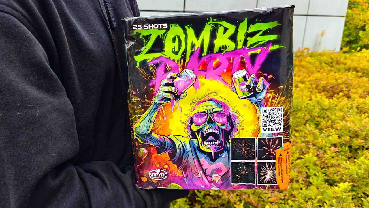 Wyrzutnia ZOMBIE PARTY SrPyro CLE4421 - 25 strzał&oacute;w, kaliber 36mm - Nowa odsłona! 