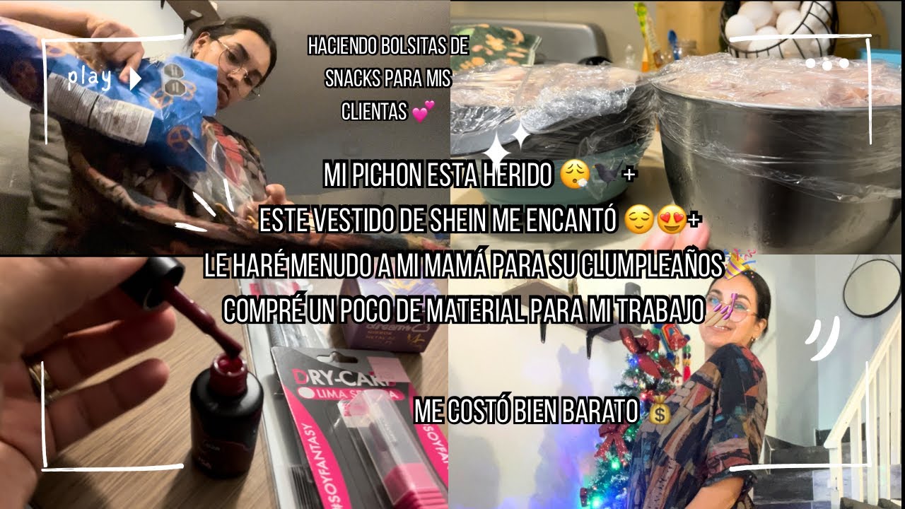 ASÍ FUE MI DÍA 💕COMPRAS PARA EL MENUDO🥘+MI VESTIDO DE SHEIN👗💕+LO QUE LE PASÓ! ESTÁ HERIDO 😮‍💨🐦‍⬛