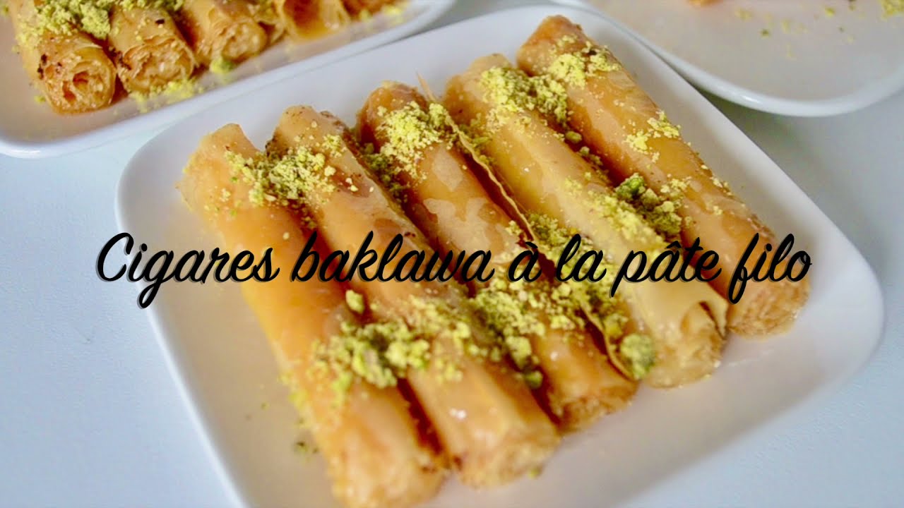 RECETTE DE CIGARES CROUSTILLANTS MIÉLLES AUX AMANDES ET A LA PÂTE FILO /RECETTE PÂTISSERIE ORIENTALE