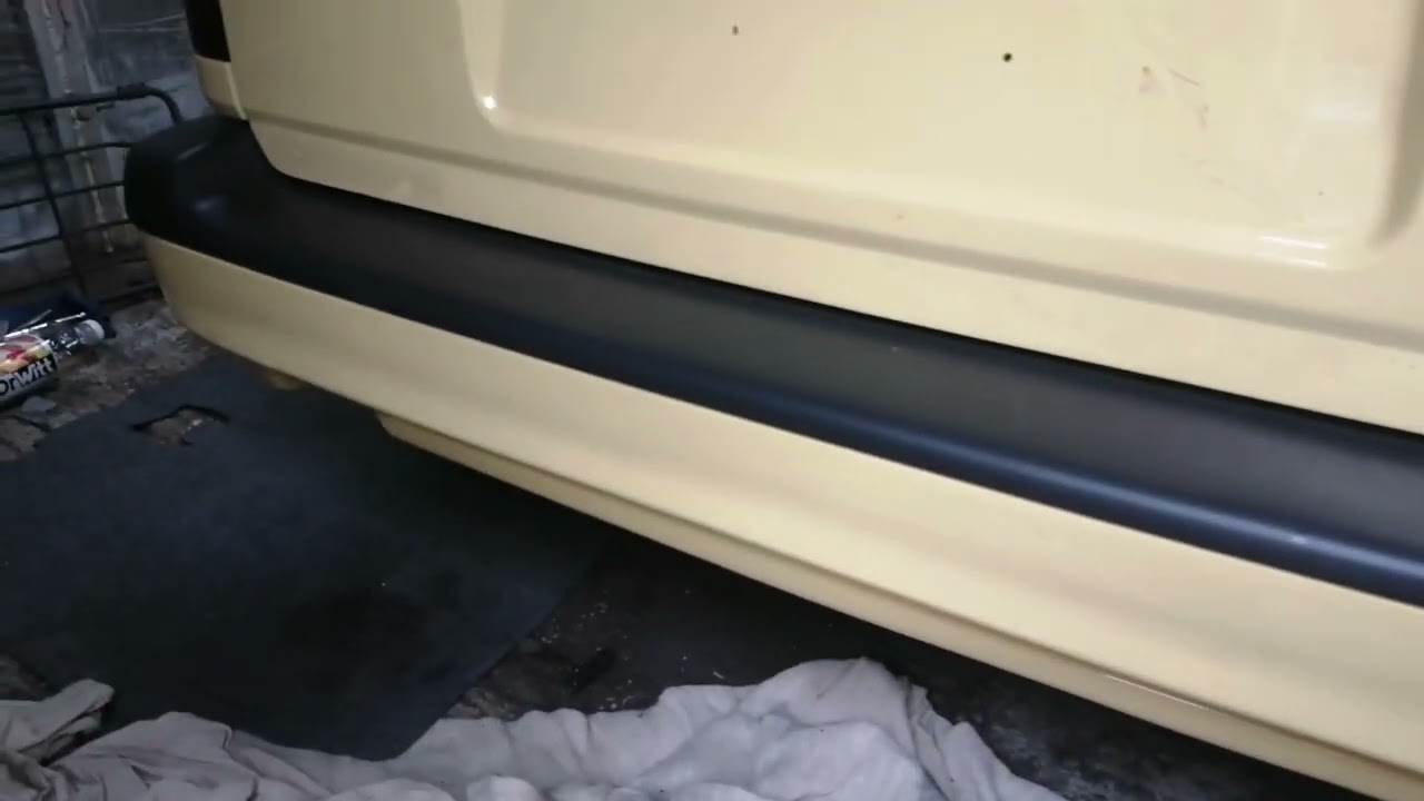 Volvo 850 t5r restoration part 71 rear bumper fitting