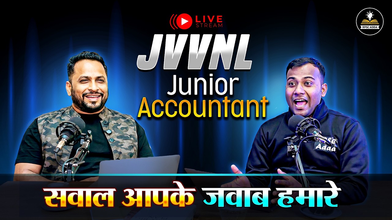 JVVNL Junior Accountant Live | सवाल आपके जवाब हमारे | JVVNL JA Preparation Strategy & Doubt Session