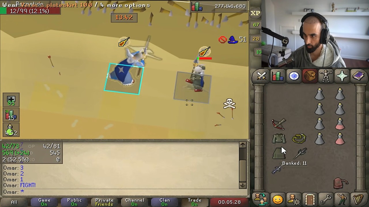 The SWEATIEST NHer Challenged Me to a Stake | Beating Every Boss Using Only Their Drops