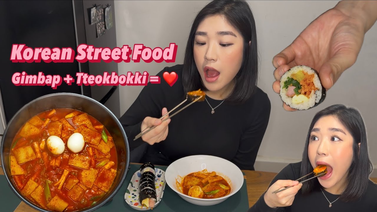 Forget Sushi! This 🥕Gimbap 김밥+🌶️Tteokbokki 떡볶이 Combo Is Insanely Delicious 😋🔥