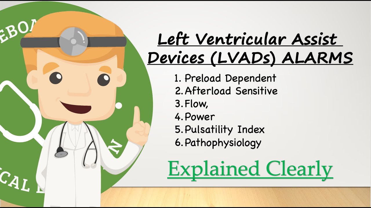 LVAD (Left Ventricular Assist Device) Alarms - Flow, Power, Pulsatility Index | Clinical Medicine