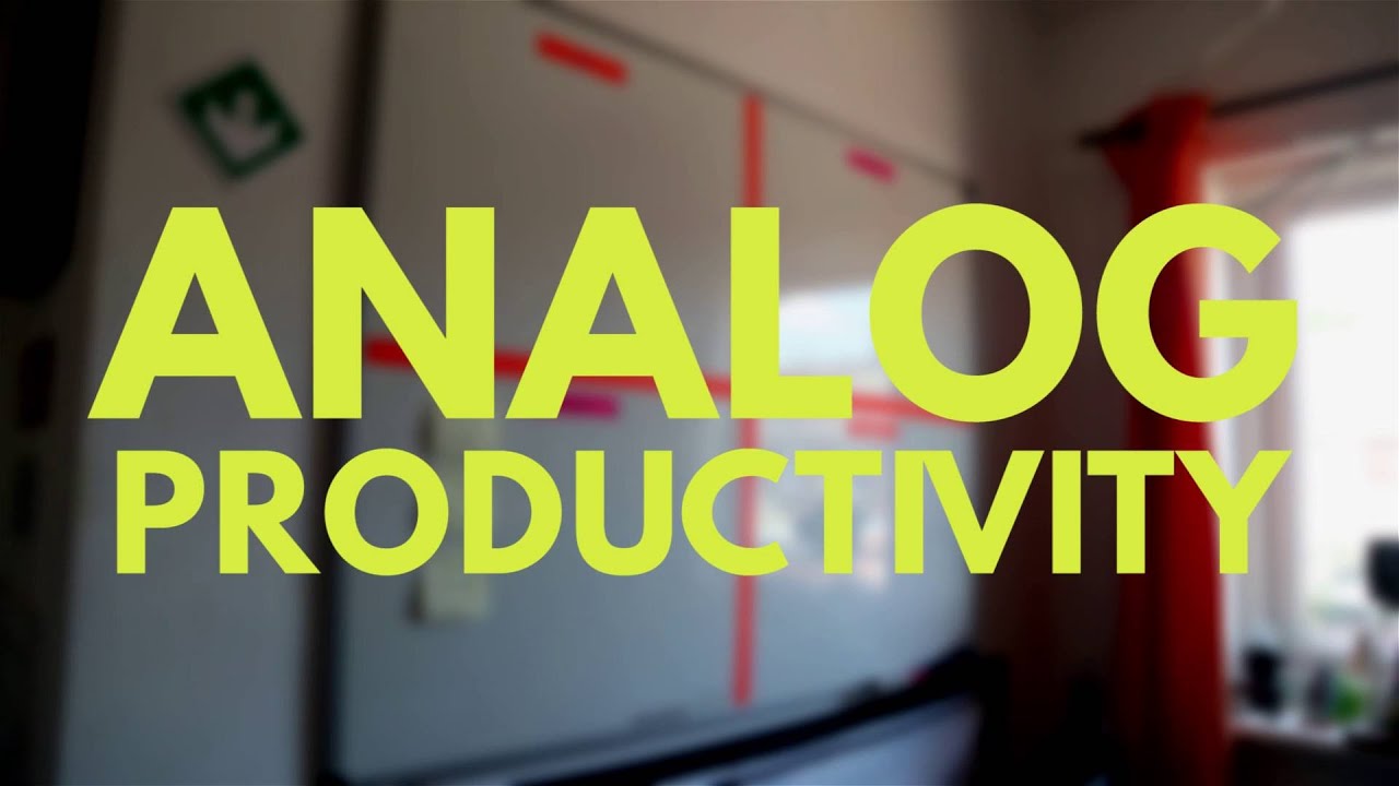Analog Productivity - ✎W&G✎
