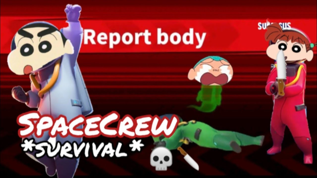 ShinChan Survive as SPACECREW!! 😱