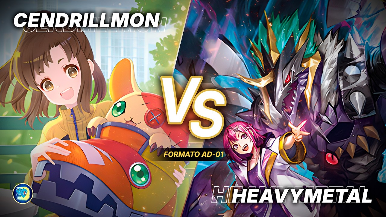 Cendrillmon (Puppets) vs Heavymetaldramon | Partida Comentada AD01| Digimon Card Game