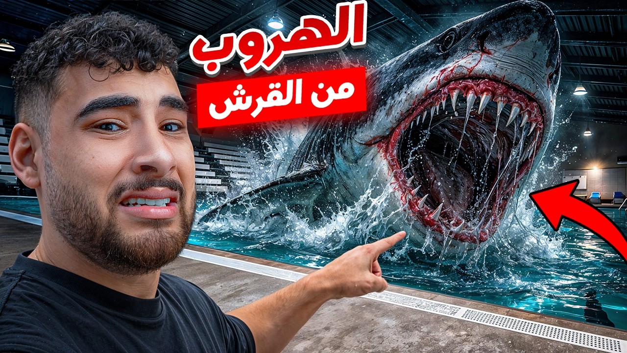 لعبة رعب وانا محبوس مع سمكة قرش في الباك رومز😱🦈