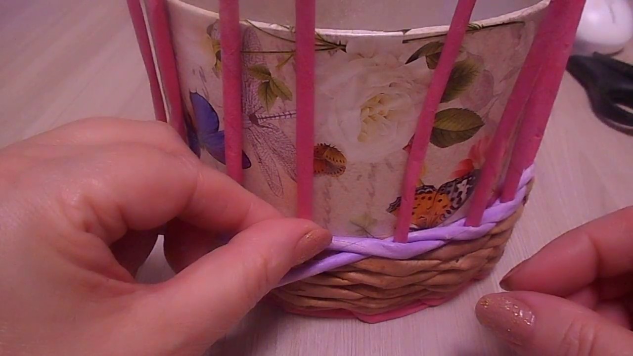 Плетение прямой и обратной веревочки