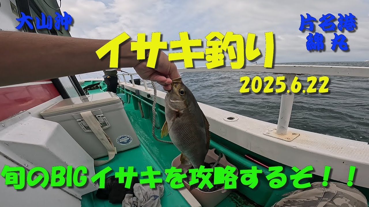 イサキ釣り 2025.6.22　～大山沖　片名港　綿丸～