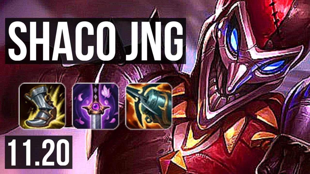 SHACO vs ZAC (JUNGLE) | 9/0/3, Legendary, 400+ games, 1.0M mastery | BR Master | v11.20