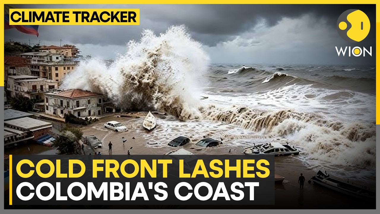 Colombia: High-Winds & 4-Metre Waves Batter Santa Marta Shoreline | WION Climate Tracker