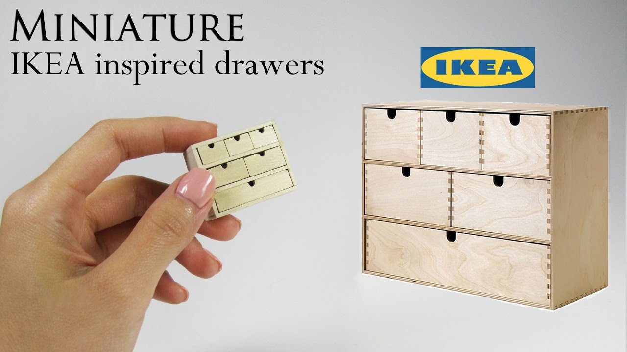 DIY Miniature: IKEA Drawers