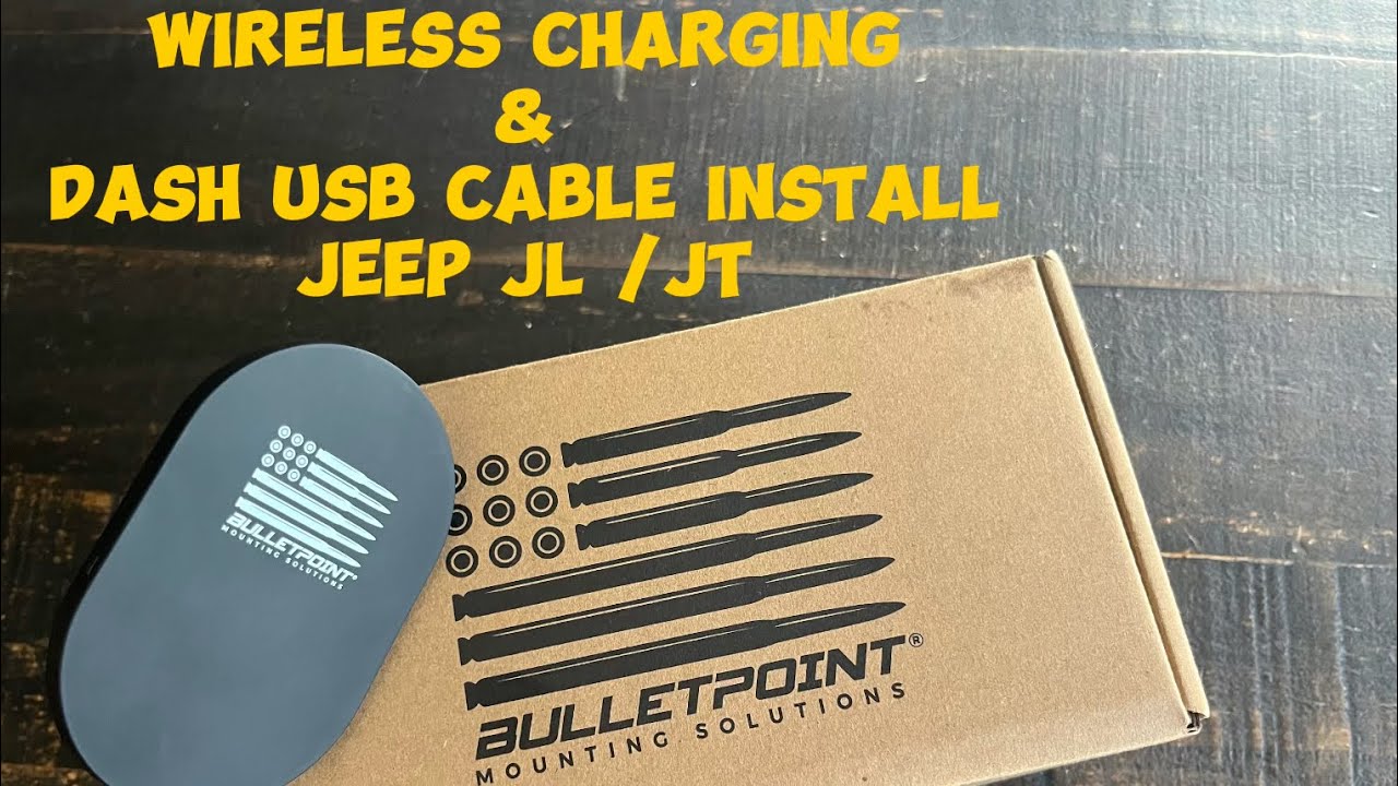 Установка беспроводного зарядного устройства Jeep и USB-питания на приборную панель — JL JT — Bul...