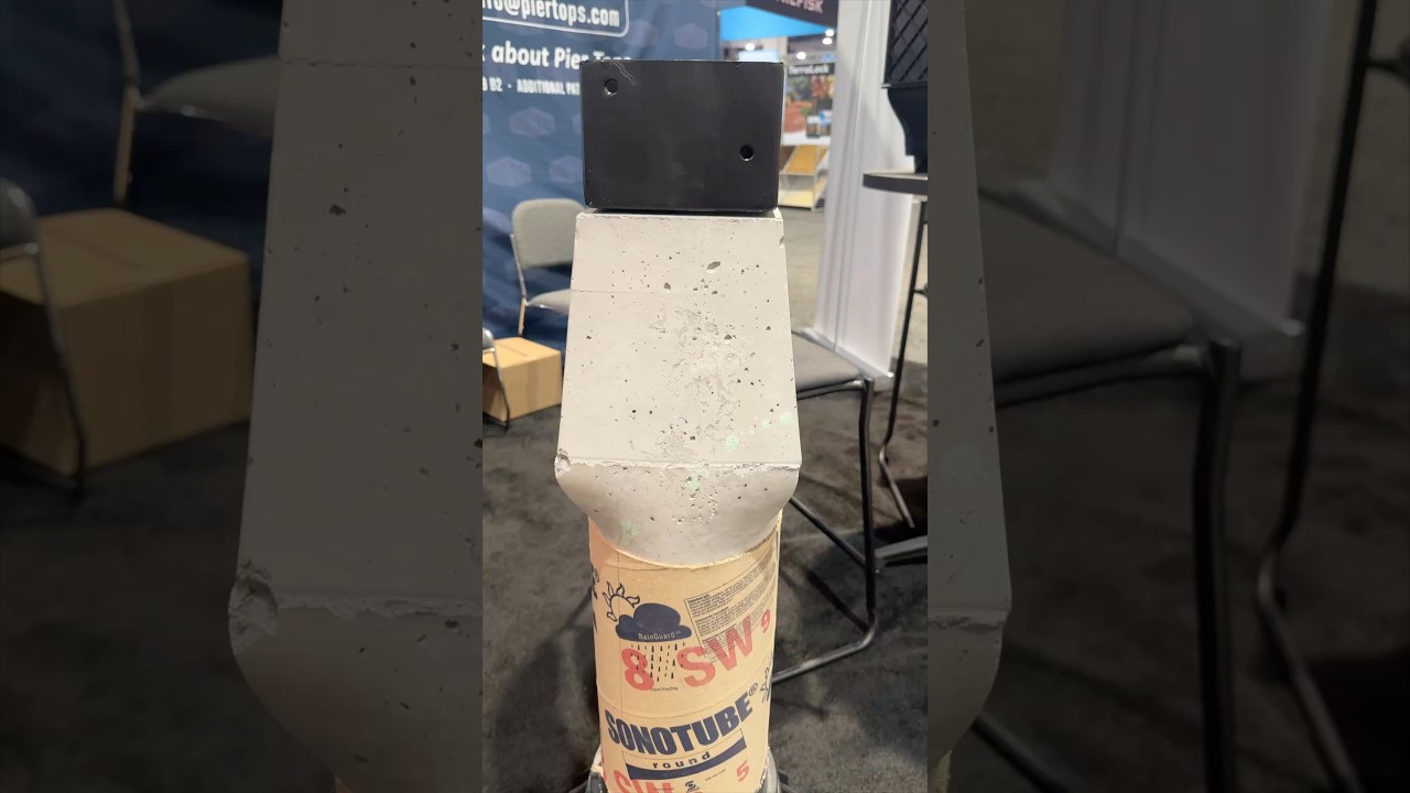 Decorative Sonotube Tops for Professional Finished Look! #concrete #construction #innovation