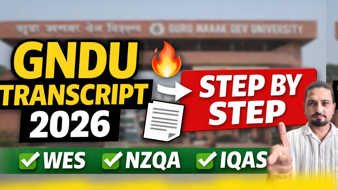 How To Apply Transcript From GNDU 2026 🔥 | Fees, Documents & WES Guide | Step-by-Step Process