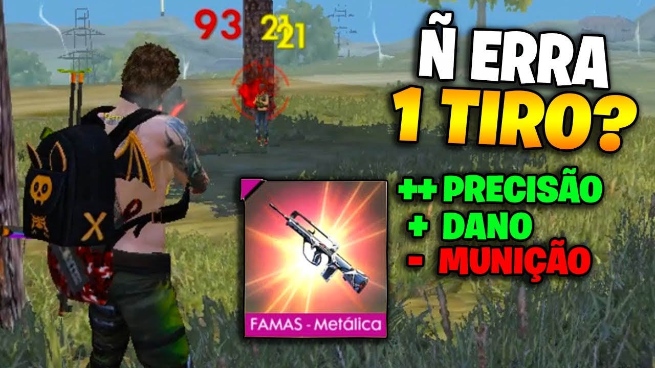 NÃO ERRA 1 TIRO?? A NOVA FAMAS FUMAÇA É APELANÇA PURA?? FREE FIRE