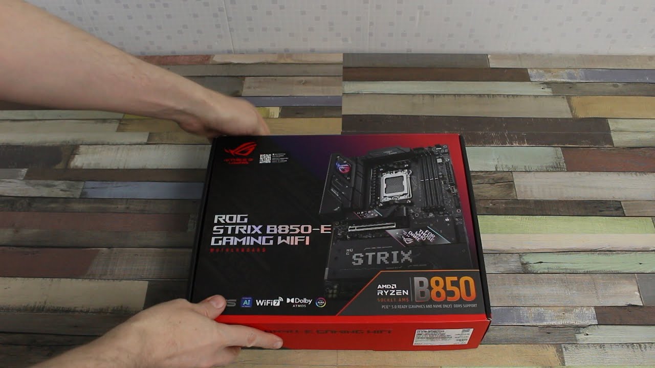 ASUS ROG STRIX B850-E GAMING WIFI Motherboard Unboxing