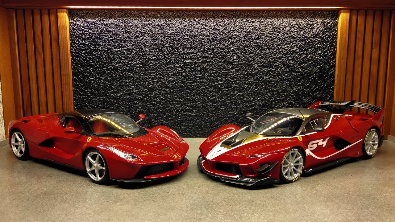 Ferrari FXX K EVO vs LaFerrari Bburago 1:18 Очень хорошо!