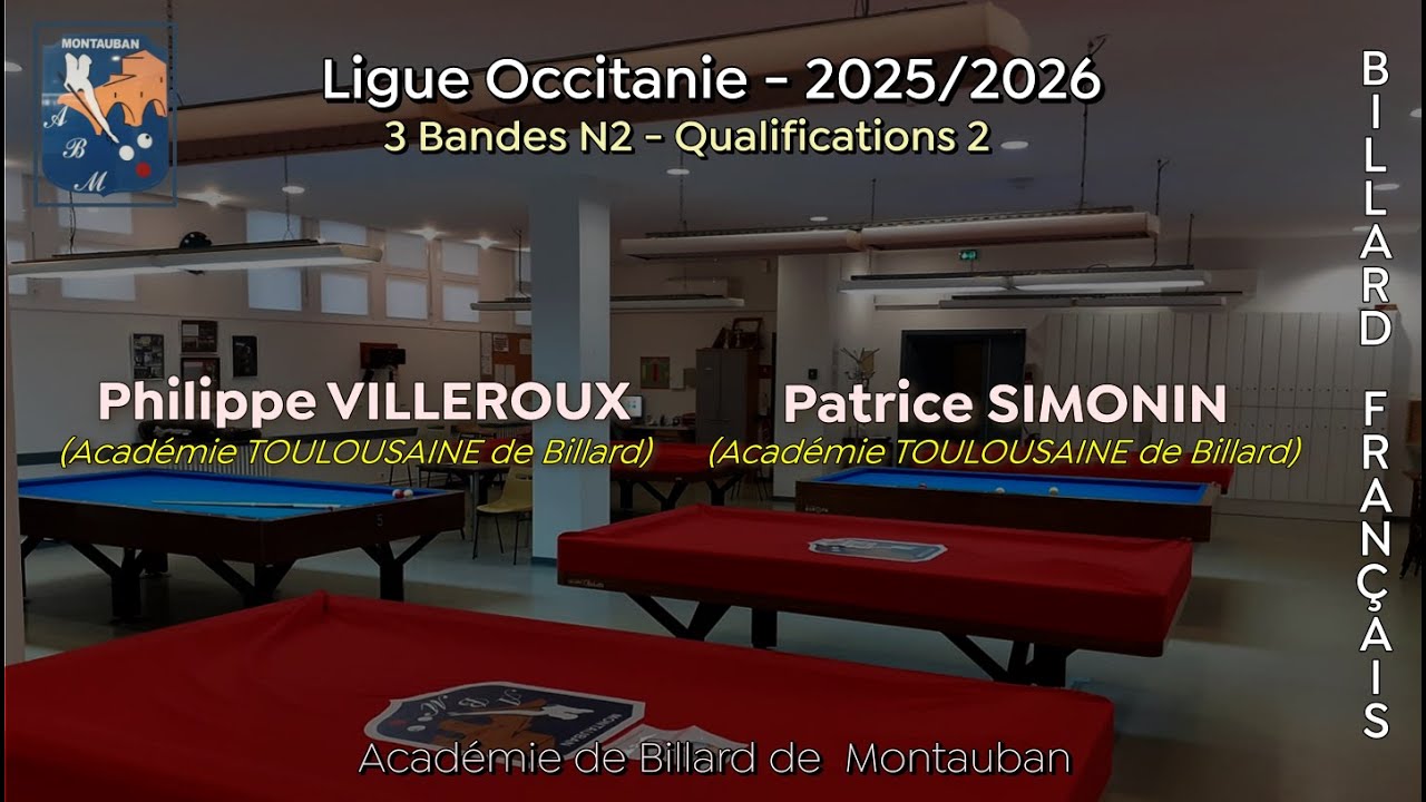 Ligue OCCITANIE - 3 Bandes Nationale 2 - Q3