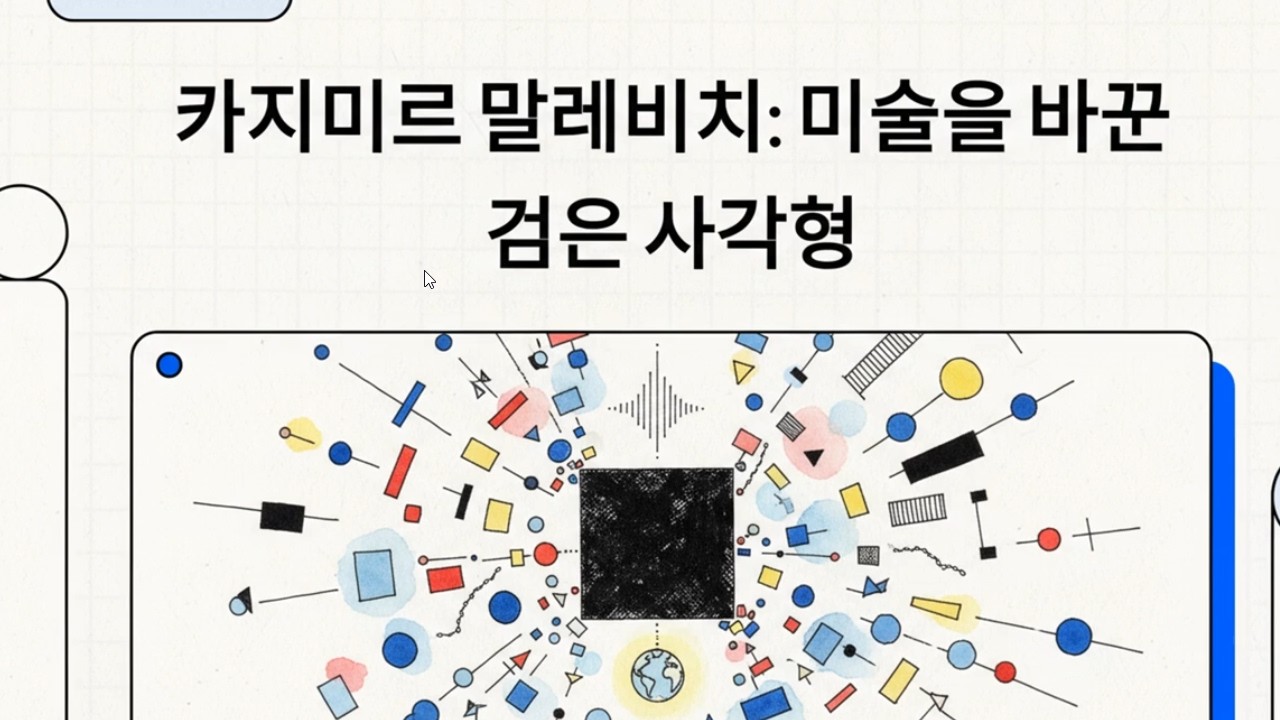 9. 카지미르 말레비치 (Kazimir Malevich): 절대주의, 사각형과 원 등 극한의 기하학적 단순화.